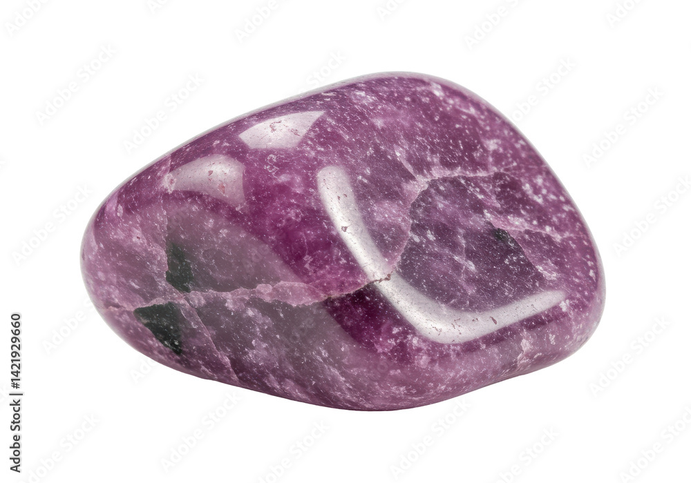 Fototapeta premium Polished gemstone, vibrant hues