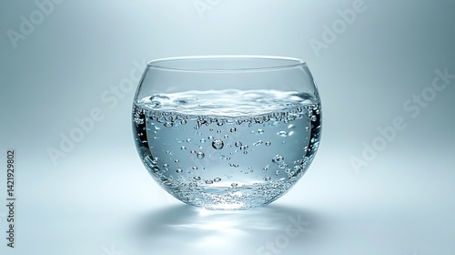 Wallpaper Mural Sparkling water in a round glass bowl. Torontodigital.ca