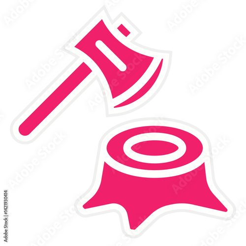 Deforestation Icon Style
