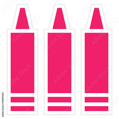 Pencil Crayon Icon Style