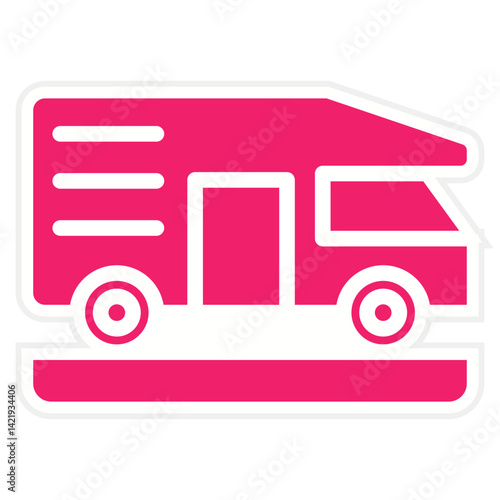 Camper Van Icon Style