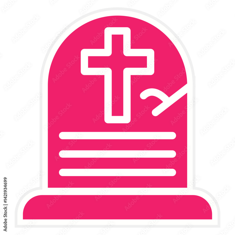 Obraz premium Grave Icon Style