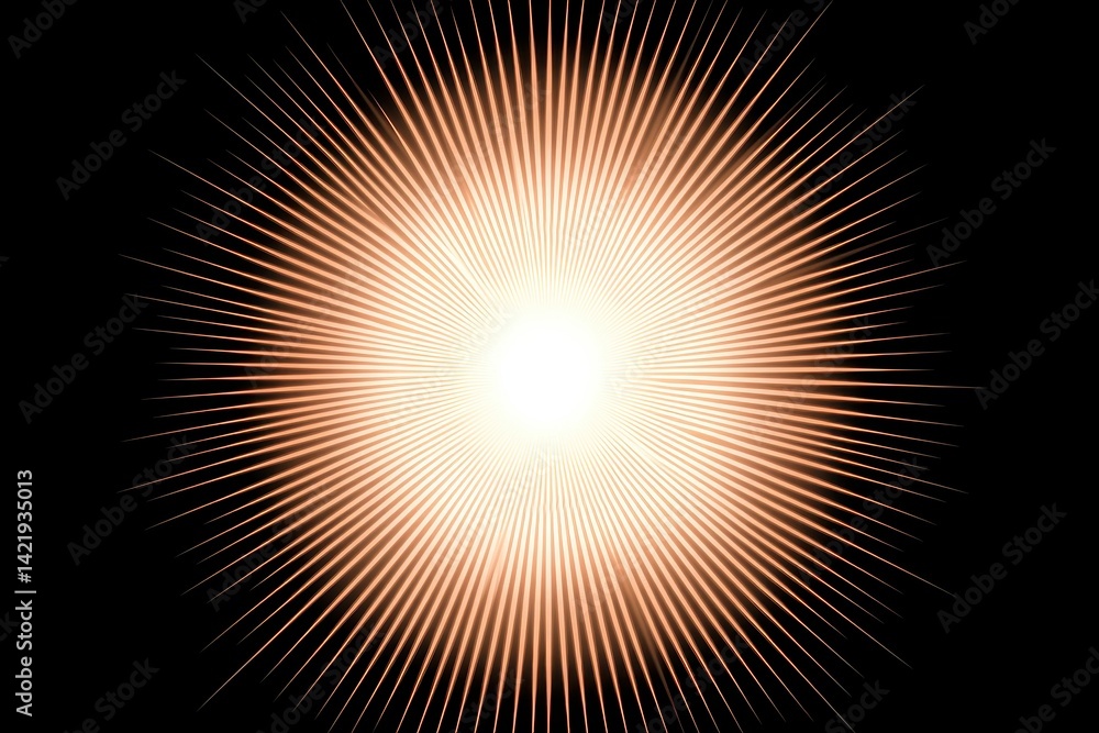 Obraz premium Radiant Starburst Design