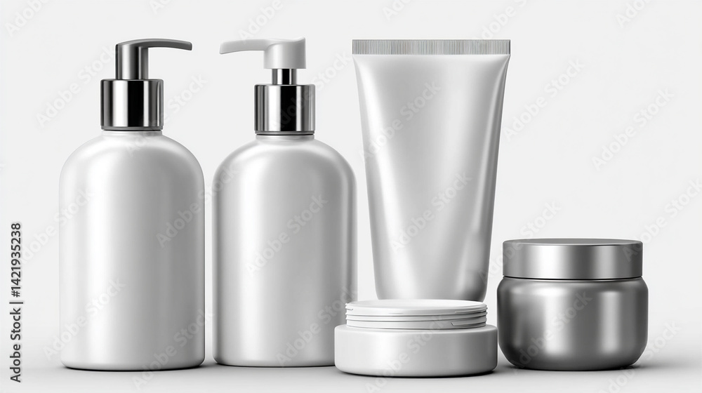 Personal Care Product Mockup Showcasing Sleek Design With Minimalist Colors for Branding Applications Personal Care Product Mockup Showcasing Sleek Design With Minimalist Colors for Branding Applications