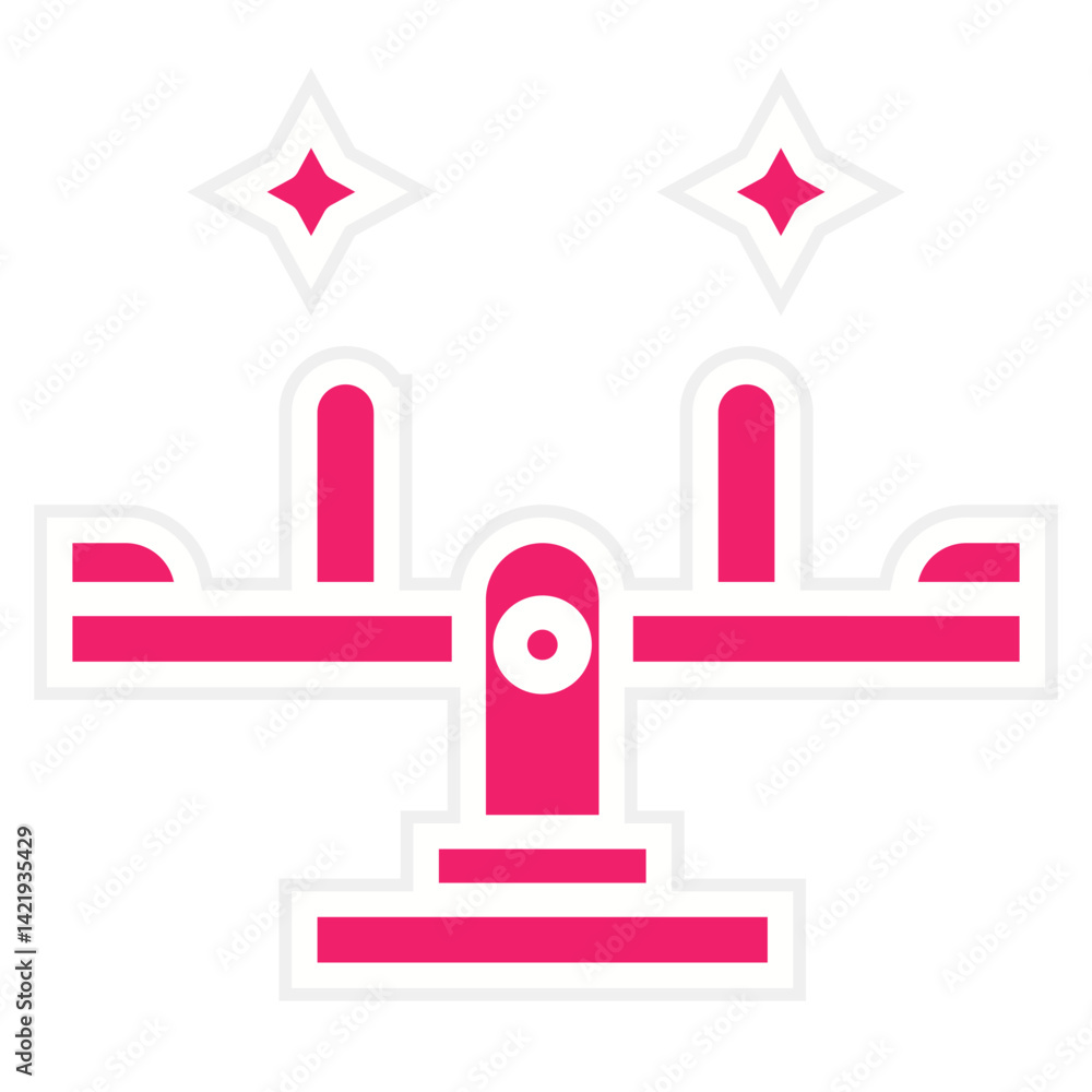 Seesaw Icon Style Seesaw Icon Style