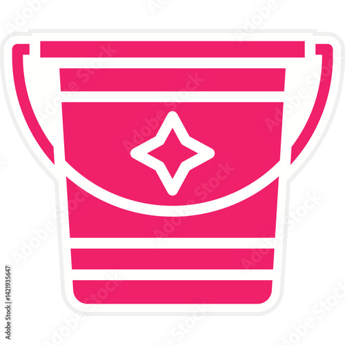 Sand Bucket Icon Style