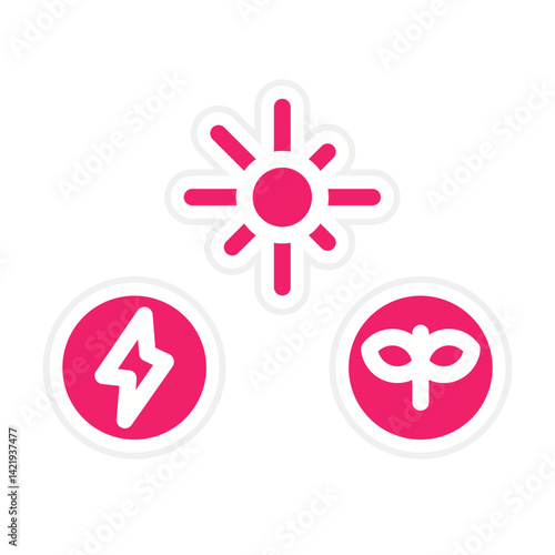 Energy Sources Icon Style