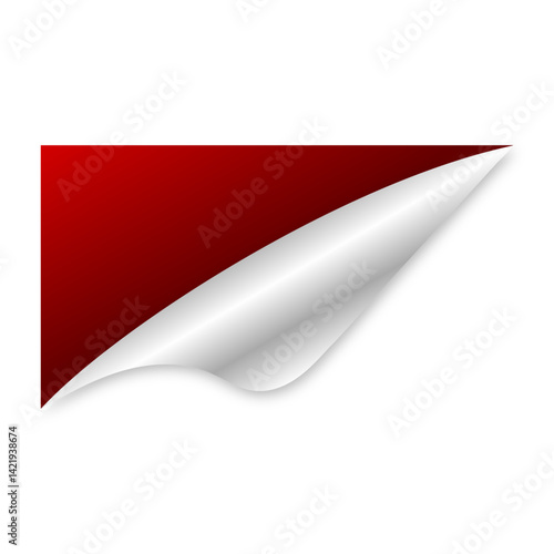 CORNER STICKER PEEL ILLUSTRATION