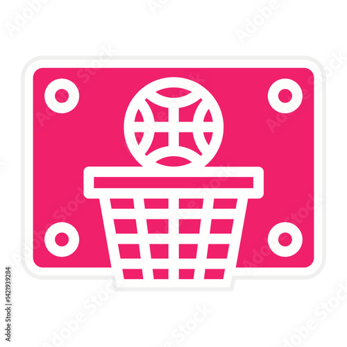 Basketball Hoop Icon Style