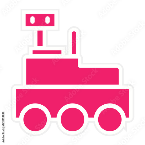 Mars Rover Icon Style