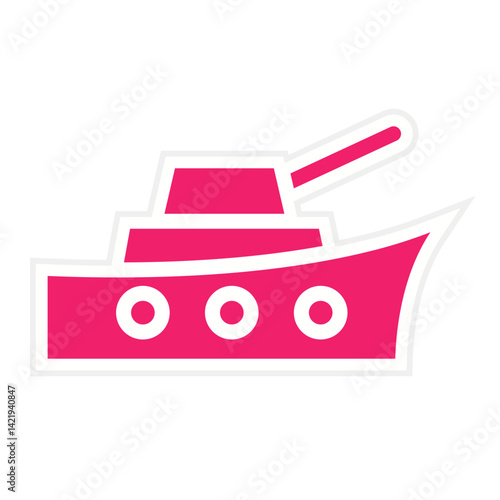 Army Ship Icon Style