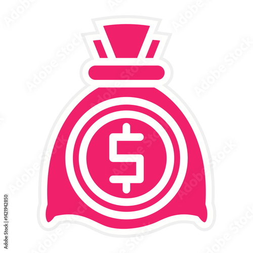 Money Bag Icon Style