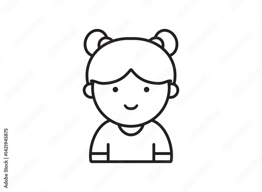 set of an Happy Kids Icon set of an Happy Kids Icon