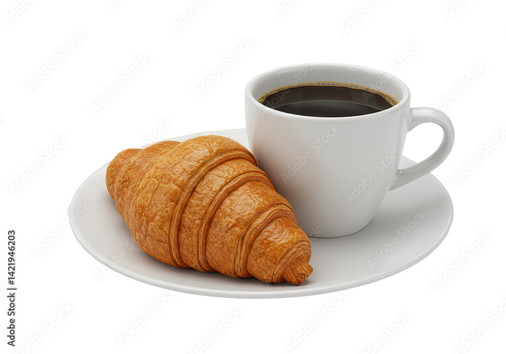 Coffee and Croissant Coffee and Croissant