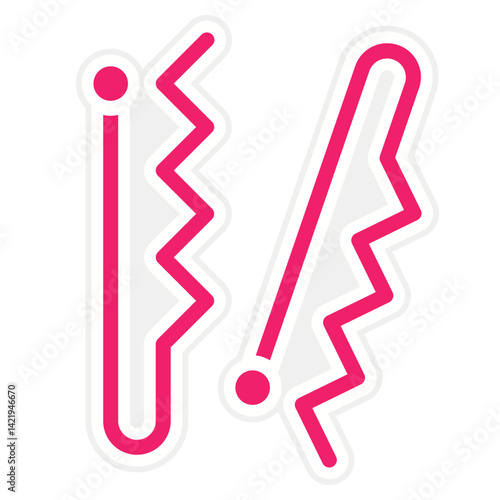 Hair Pin Icon Style