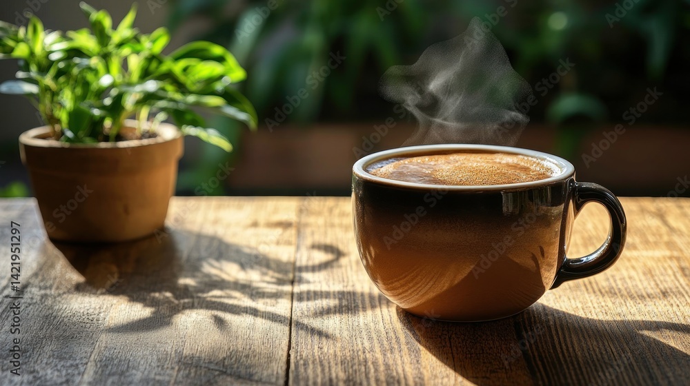 Aromatic Morning Coffee with a touch of Sunlight