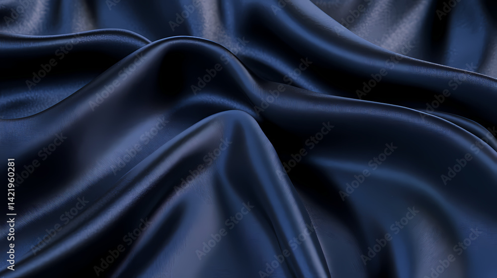 Exotic dark matter fabric material twisting undulating. Celestial Fabric. Illustration