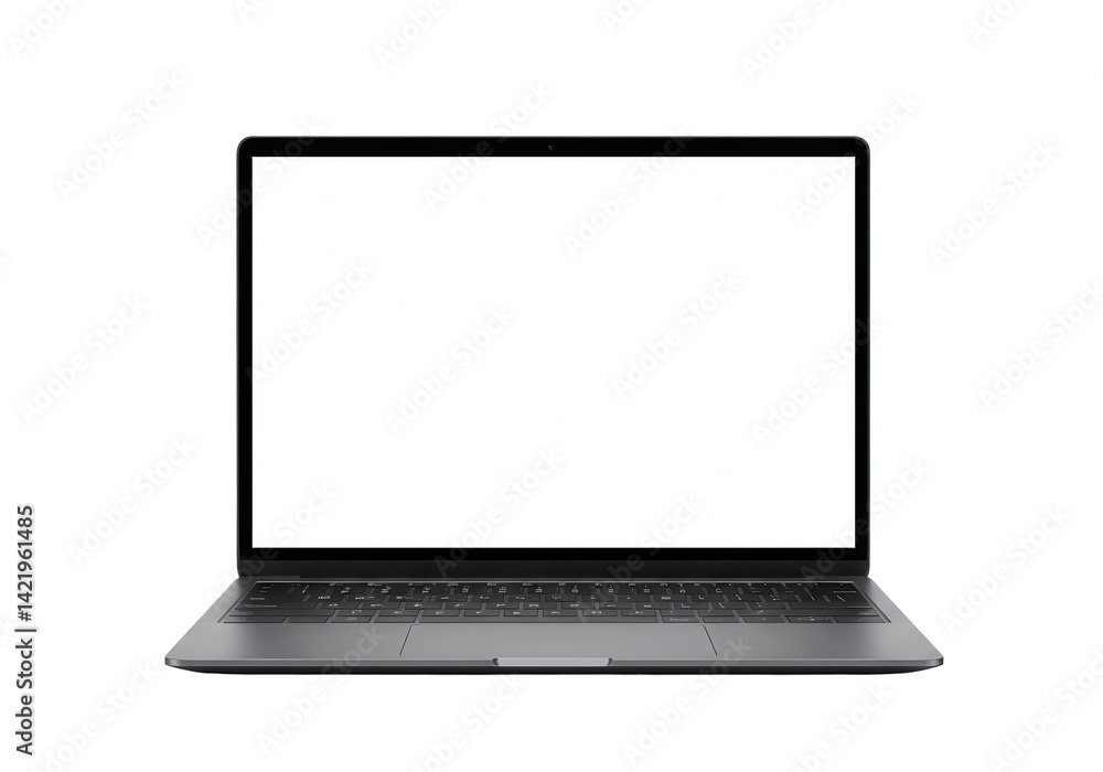 Modern Laptop, blank screen Modern Laptop, blank screen