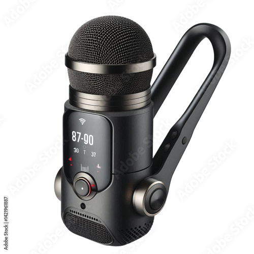microphone on white background