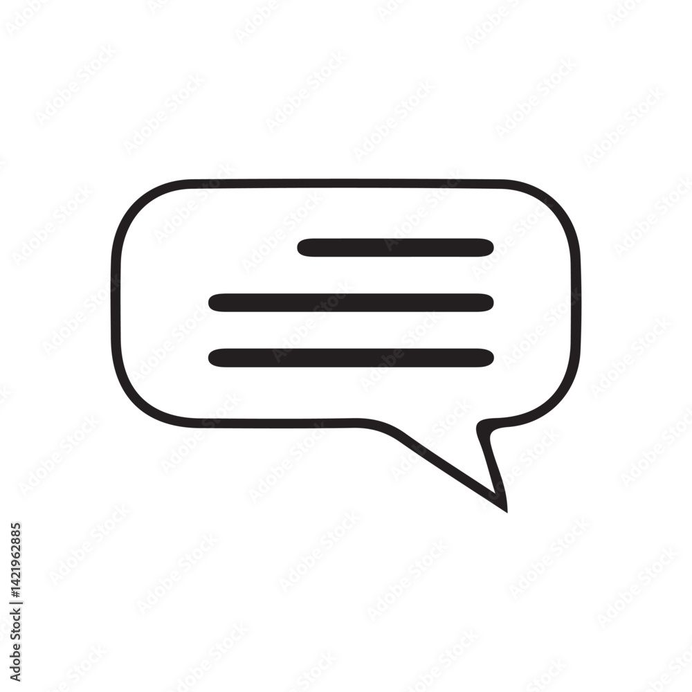 vector black speech bubble icon vector black speech bubble icon