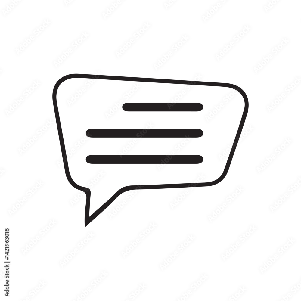 vector speech bubble icon vector speech bubble icon