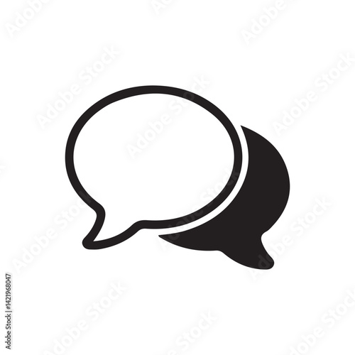 Chat bubble message icon sign. vector illustration Eps 10