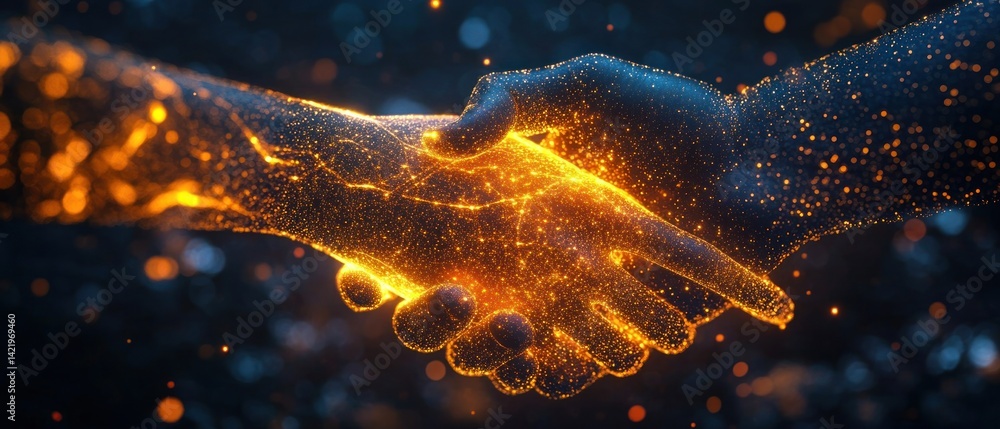 Digital Handshake: A Symbiosis of Technology and Partnership
