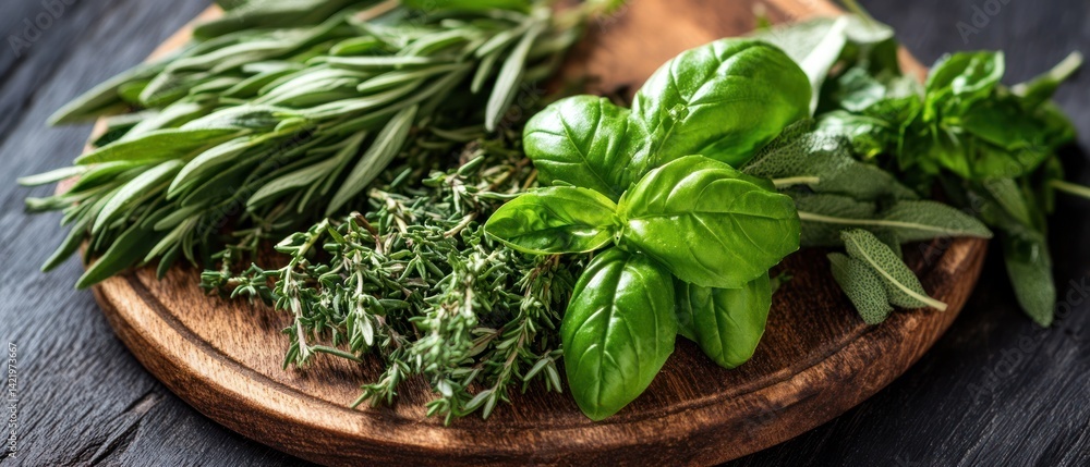 Aromatic Herbs Collection: Rosemary, Thyme, Basil, Sage