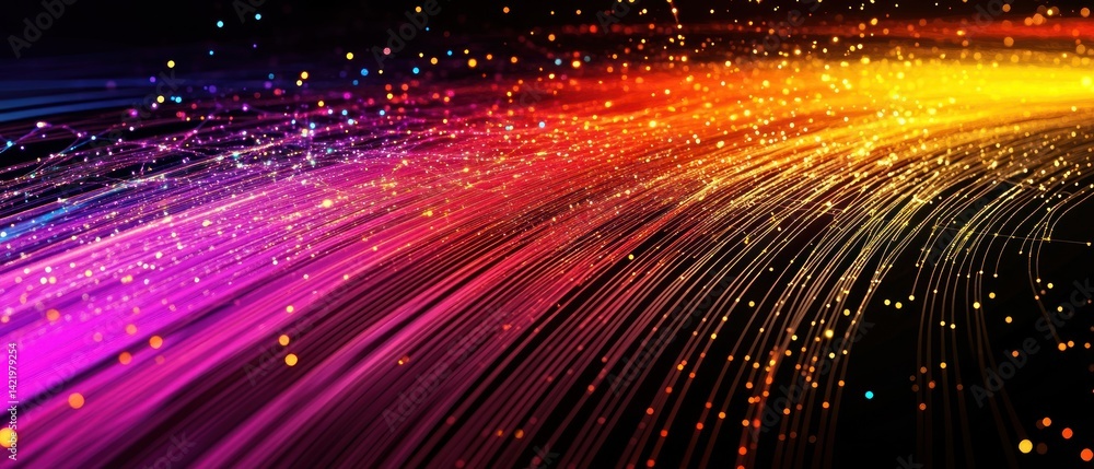 Vibrant Light Trails: A Symphony of Color and Energy