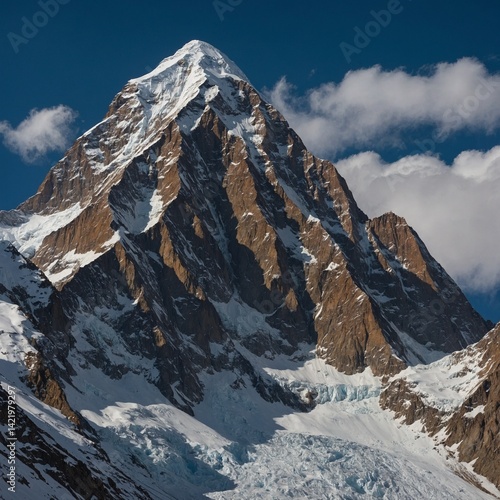 The raw, vertical beauty of K2’s north face, carved by centuries of wind and time, rising like a fortress from the Karakoram.