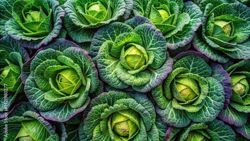 Lush Cabbage Mosaic - Fresh Greens