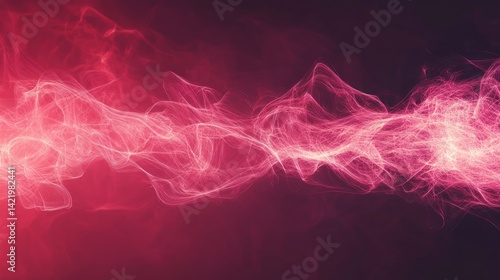Obraz na płótnie Abstract Pink Energy Flow: A Digital Artwork w salonie