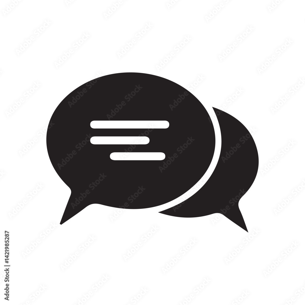 Text Message Icon. comment icon speech bubble symbol Chat message icons. Vector Illustration Text Message Icon. comment icon speech bubble symbol Chat message icons. Vector Illustration