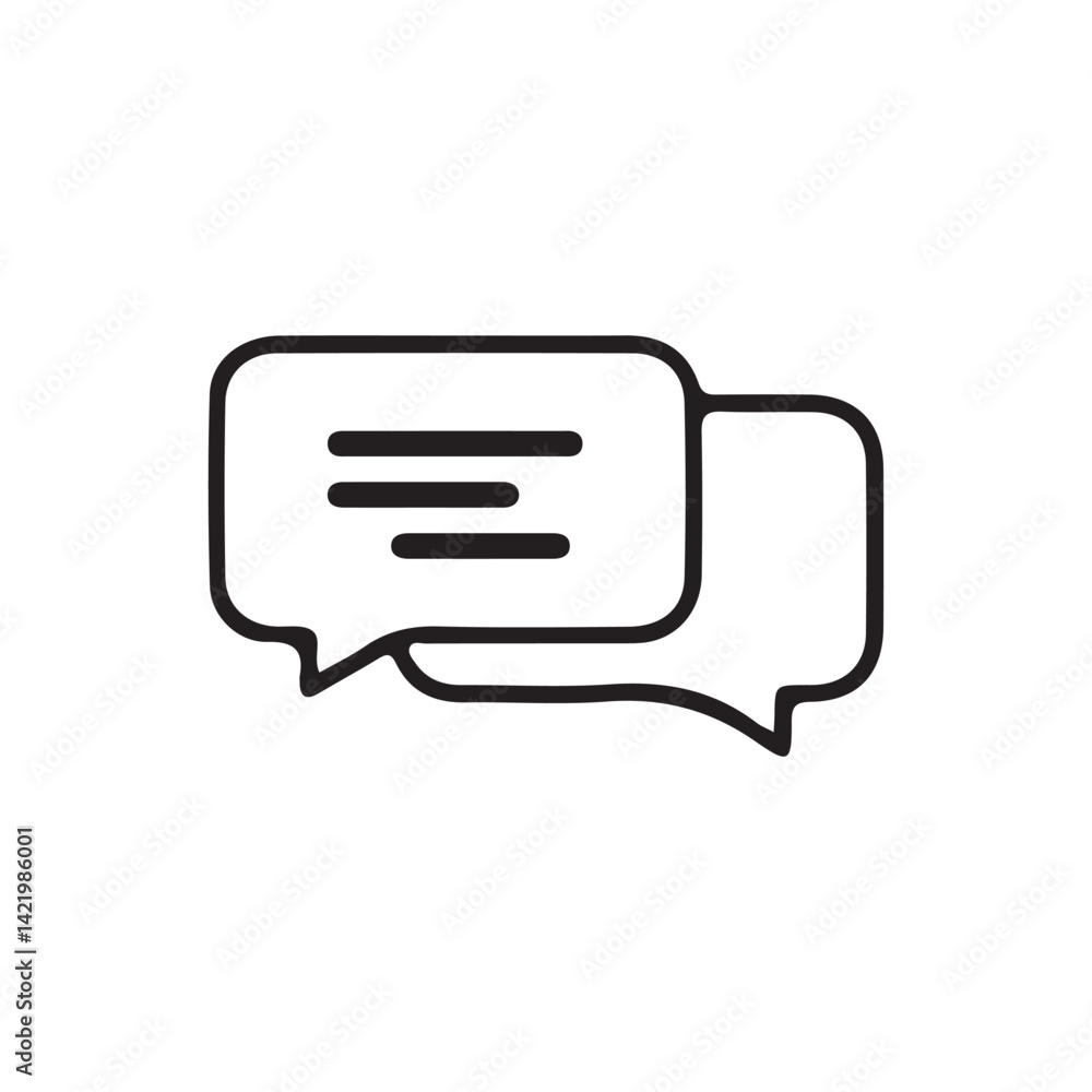 Text Message Icon. comment icon speech bubble symbol Chat message icons. Vector Illustration Text Message Icon. comment icon speech bubble symbol Chat message icons. Vector Illustration