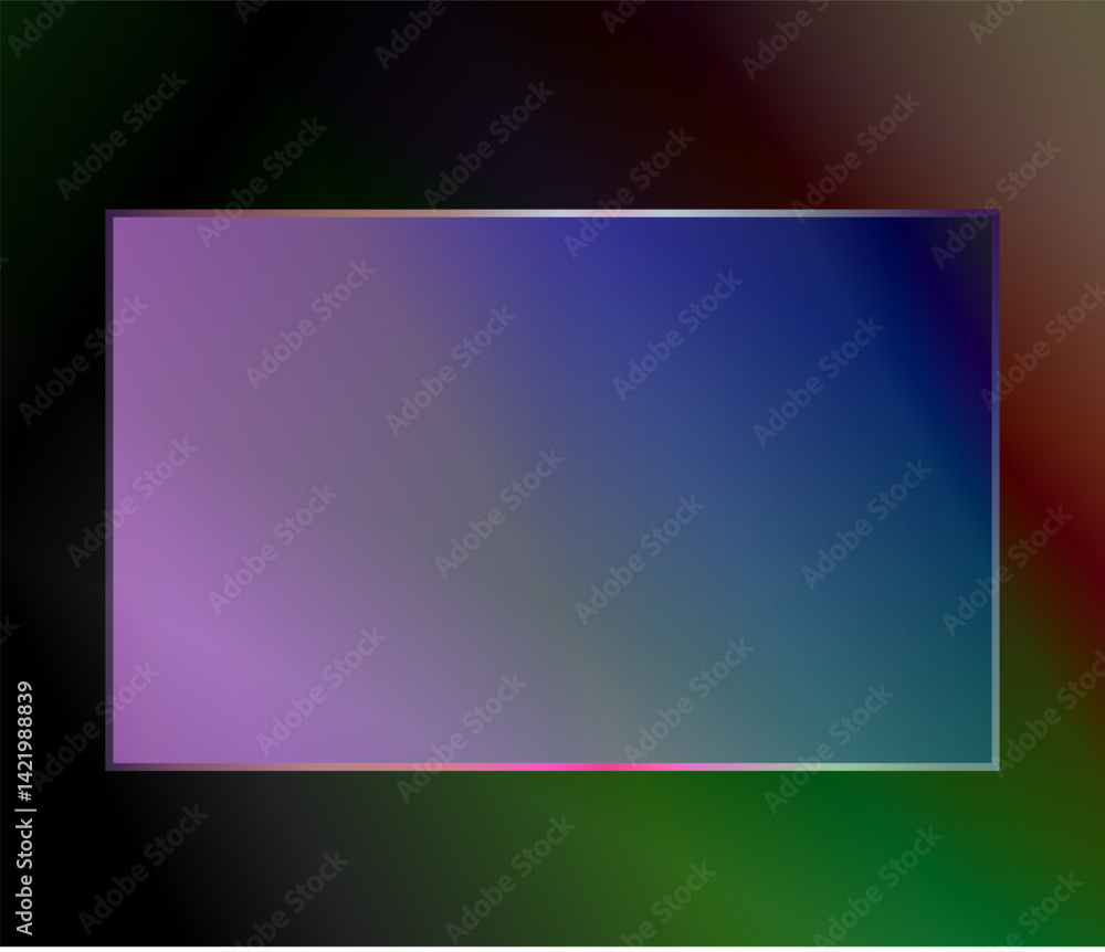 3D rendering of rectangular illustration on bright gradient background. 3D rendering of rectangular illustration on bright gradient background.