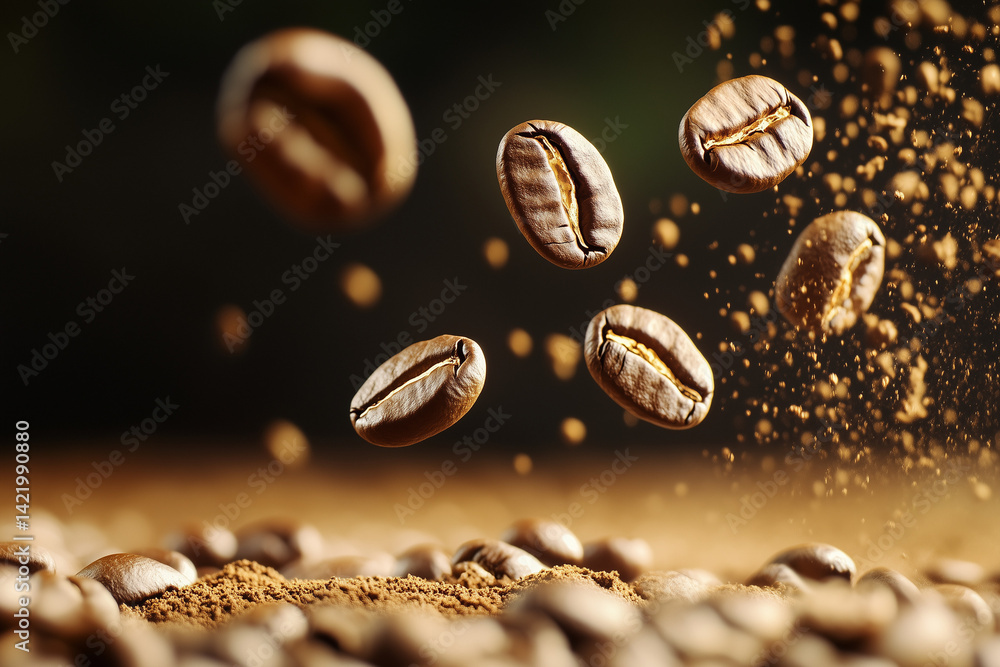 coffee beans in motion background coffee beans in motion background