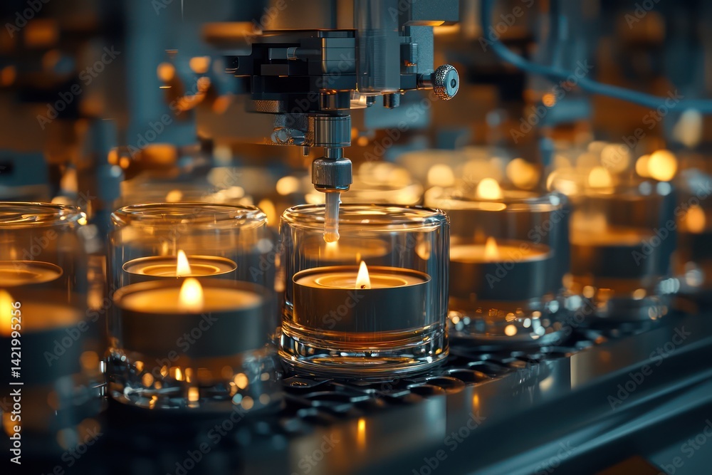 Candles warm ambiance display Candles warm ambiance display