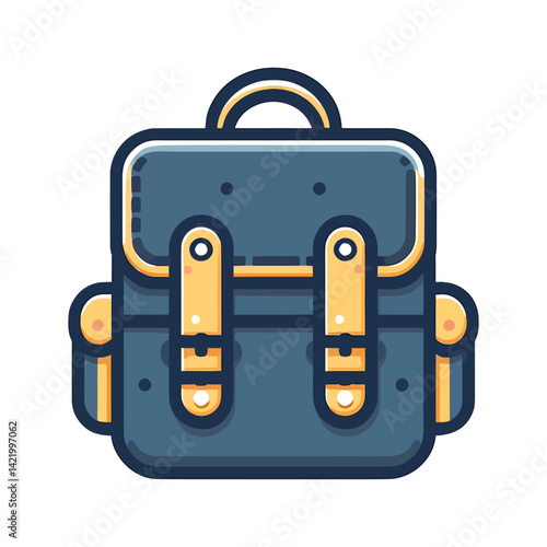 school backpack vector isolated
