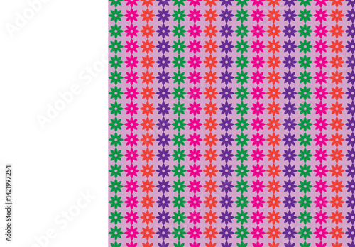 Colorful abstract pattern of lines and shapes