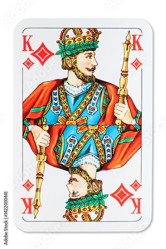 Playing card King of Diamonds French deck