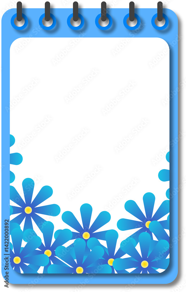 Obraz premium Floral Notebook Frame
