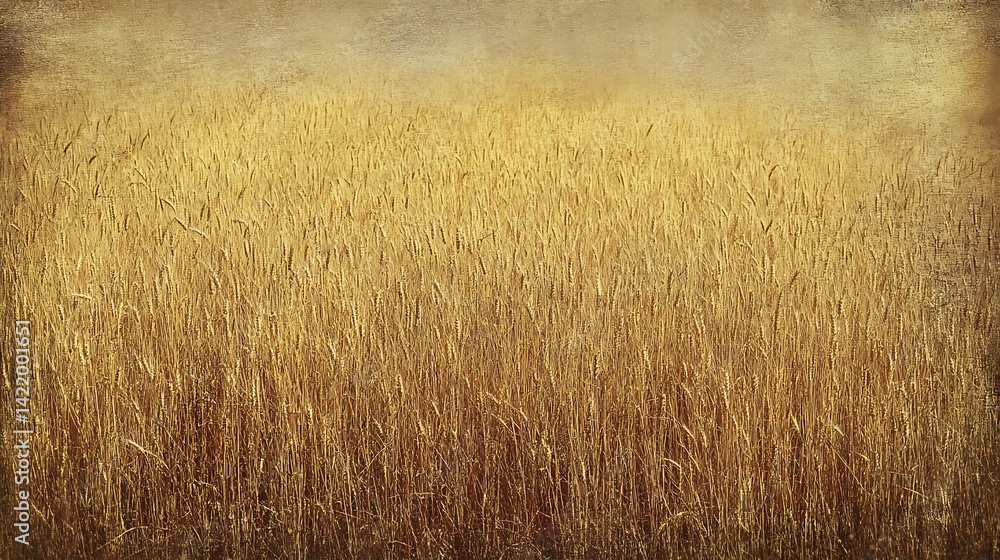 Fototapeta premium Abstract Golden Brown Textured Background Gradient Wheat Field