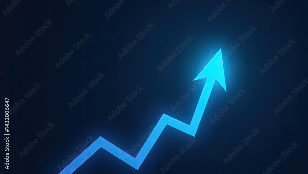 business graph with arrow business graph with arrow