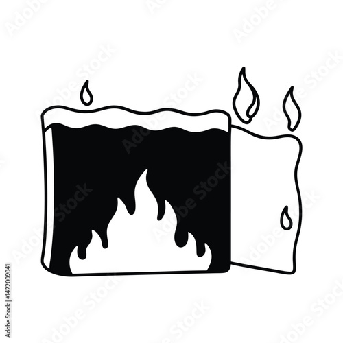 A Canvas Half Burnt