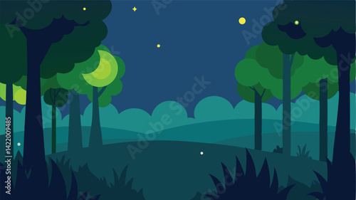 northern lights over frozen forest landscape