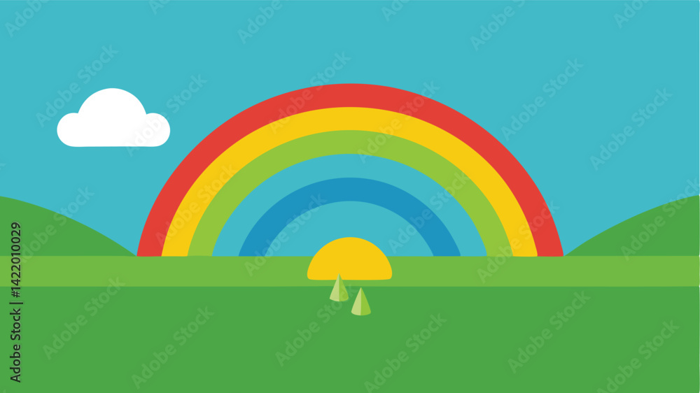 Obraz premium picnic in peaceful field with blankets and baskets