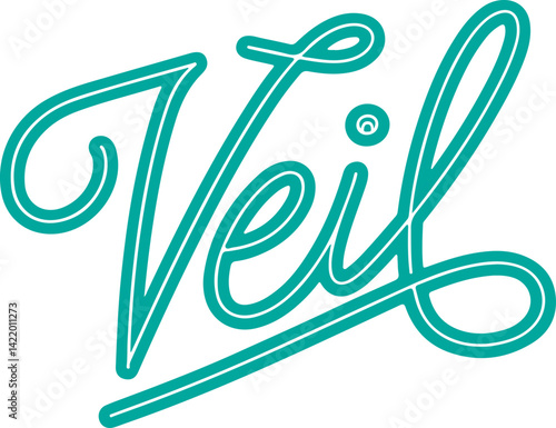 Teal Veil Script.