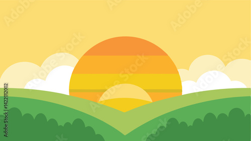 sunset on wooden pier landscape background
