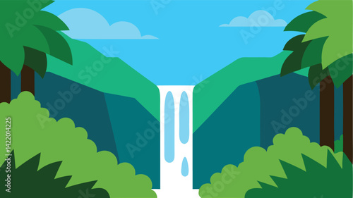 windmill farm field landscape background illustration