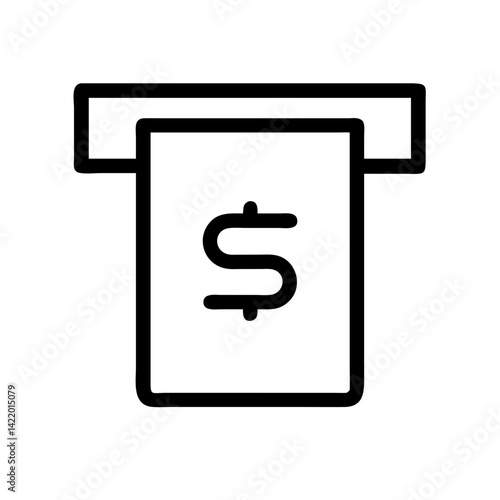 overdraft transaction vector flat icon for financial apps and fintech websites
